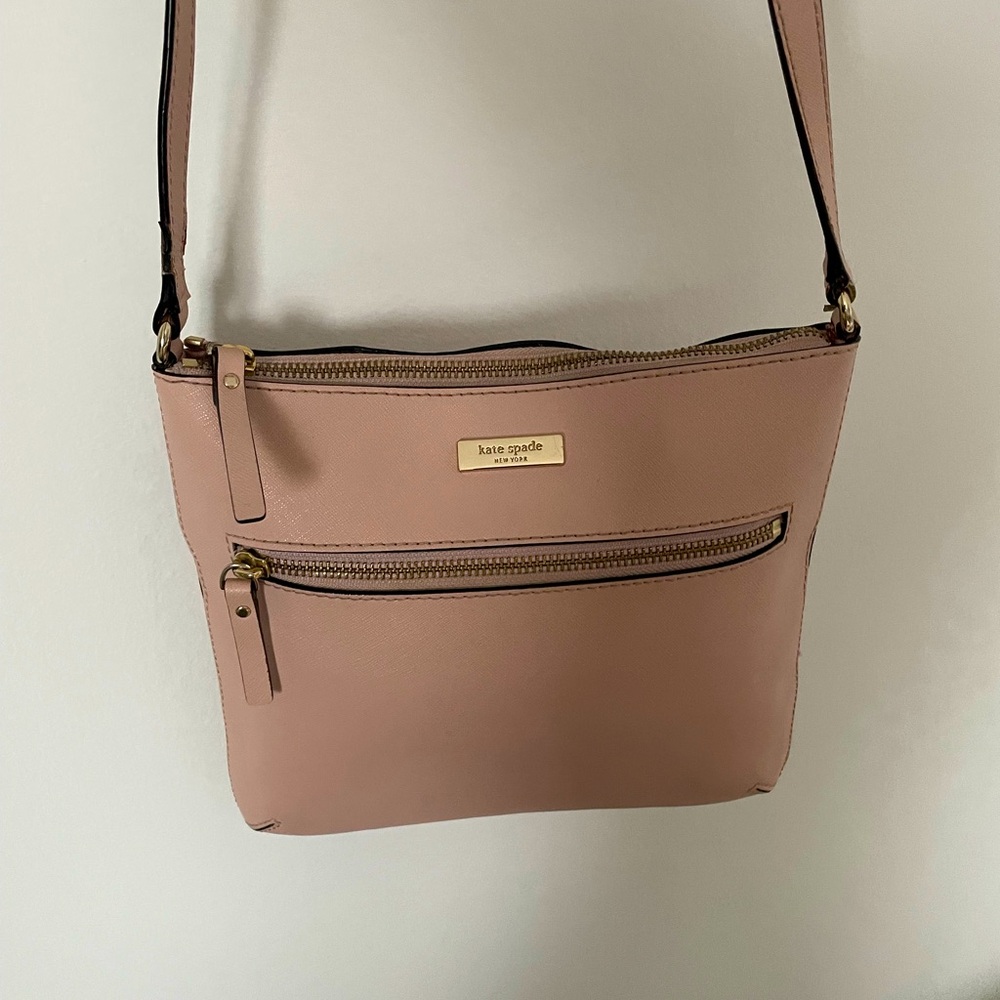 Kate Spade Top Zip Leather Crossbody Bag - Picture 2 of 7